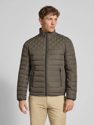 Christian Berg Men Steppjacke mit Reißverschlusstaschen Graphit 4