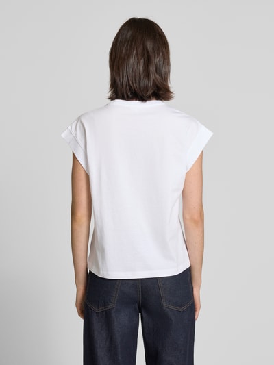 s.Oliver RED LABEL Regular fit T-shirt van puur katoen Wit - 5