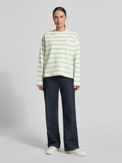 ARMEDANGELS Bluza dresowa z czystej bawełny organicznej o kroju oversize model 'ICONIC A FRANKAA' Miętowy 1