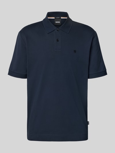Produktfoto, Regular Fit Poloshirt aus reiner Baumwolle Modell 'C-PARRIS' von BOSS in Optik: Unifarben, Piqué-Textur, Logo-Stitching, Polokragen, Kurzarm