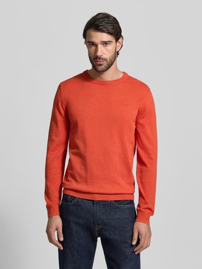 s.Oliver RED LABEL Regular Fit trui van puur katoen Lichtrood gemêleerd - 4