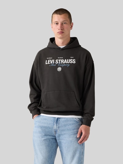Levi's® Relaxed Fit Hoodie aus Baumwoll-Mix Graphit 4