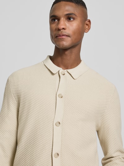Lindbergh Strickjacke mit Knopfleiste Sand 3