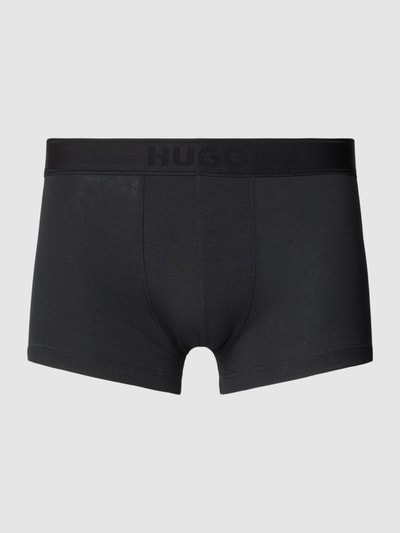 HUGO Boxershort met labelprint, model 'EXCITE' Zwart - 1