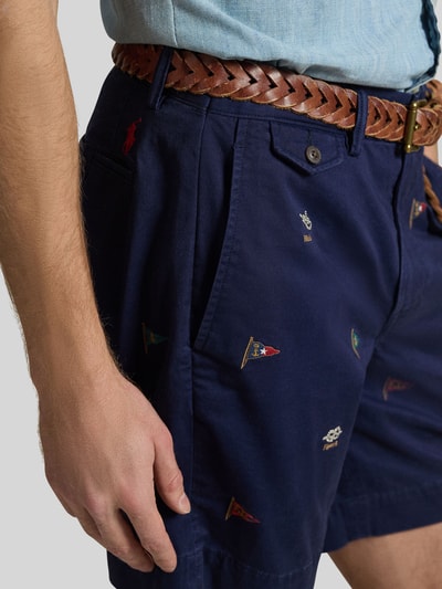Polo Ralph Lauren Regular Fit Shorts mit Stitching Details Marine 3