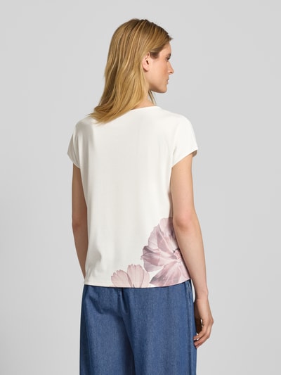 Jake*s Collection T-Shirt mit Rundhalsausschnitt Beige 5