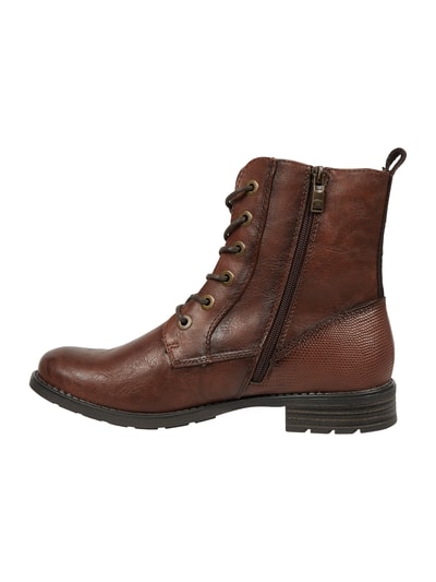 Tom Tailor Boots in Leder-Optik   Cognac 3