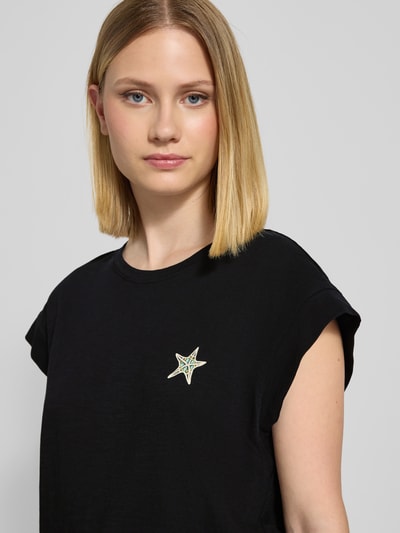 s.Oliver RED LABEL Relaxed Fit T-Shirt aus reiner Baumwolle BLACK 3