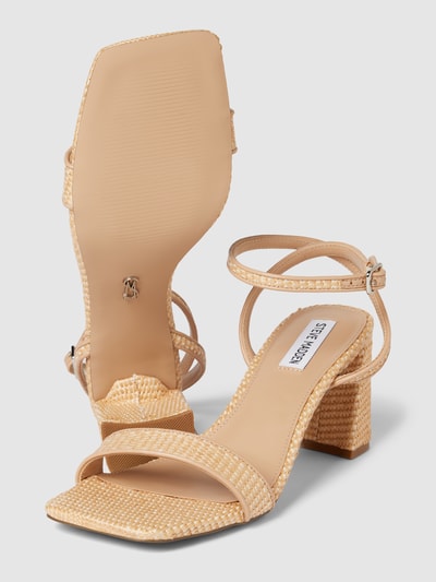 Steve Madden Sandalen met blokhak, model 'LUXE' Beige - 4