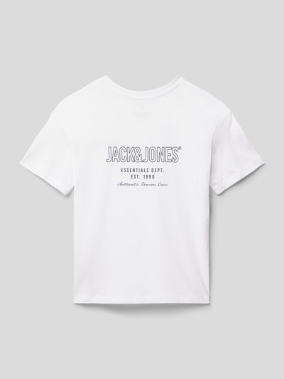 Jack & Jones T-Shirt mit Label-Print Weiss 3