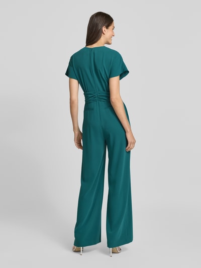 Christian Berg Cocktail Jumpsuit mit V-Ausschnitt Dunkelgruen 5