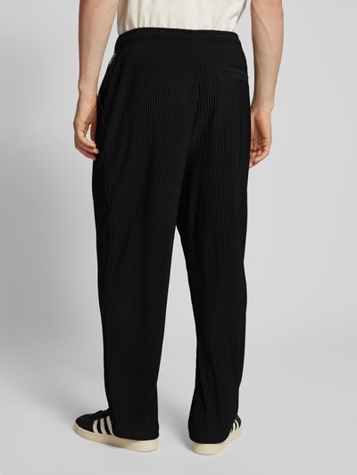 Jack & Jones Straight Leg Stoffhose mit Plisseefalten Modell 'KARL INTERLUDE' Black 5