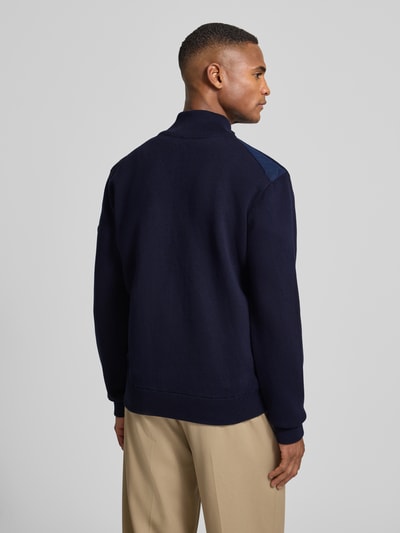 BOSS Regular Fit Strickjacke aus reiner Baumwolle Modell 'IBAIO' Marine 5