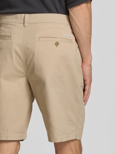 Calvin Klein Jeans Shorts mit Eingrifftaschen Beige 3