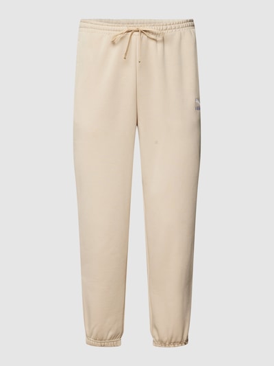 PUMA PERFORMANCE Sweatpants mit Label-Stitching Beige 2