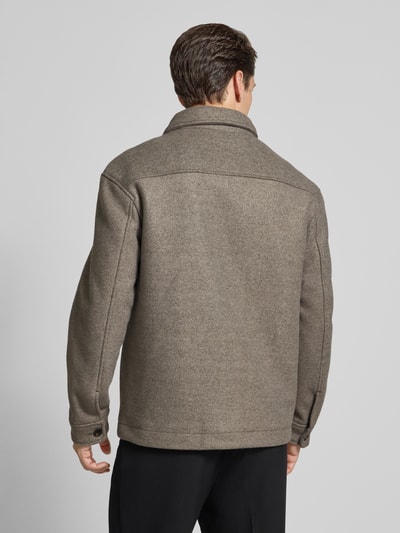 SELECTED HOMME Regular fit jack met wol, model 'MITCH' Taupe - 5