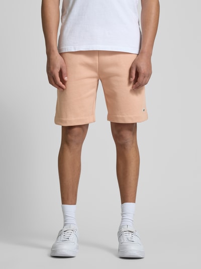 Lacoste Regular Fit Sweatshorts mit elastischem Bund Rostrot 4