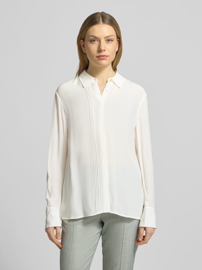 COMMA Relaxed Fit Hemdbluse aus reiner Viskose Offwhite 4