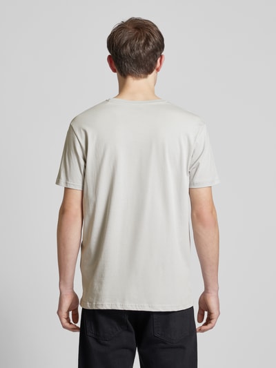 Alpha Industries T-Shirt mit Label-Print Hellgrau 5