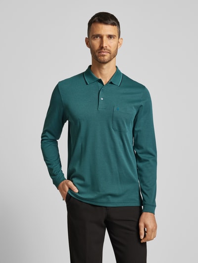 RAGMAN Poloshirt met korte knoopsluiting Donkergroen - 4