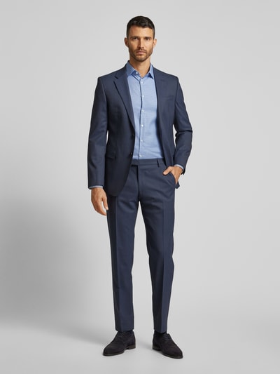 Jake*s Slim fit zakelijk overhemd met kentkraag Koningsblauw - 1