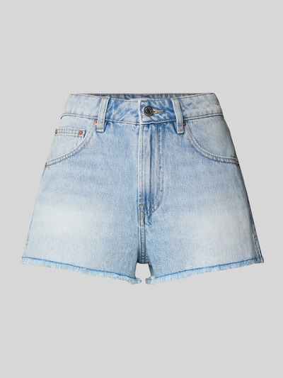 Gina Tricot Jeansshorts im Used-Look mit Fransen Jeansblau 2
