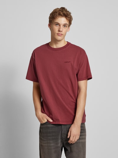 Levi's® T-Shirt mit Logo-Stitching Modell 'ORIGINAL' Bordeaux 4