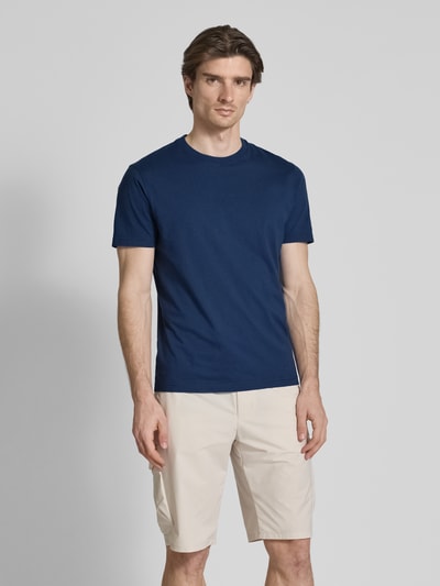 MC2 Saint Barth T-shirt met ronde hals, model 'DOVER' Marineblauw - 4