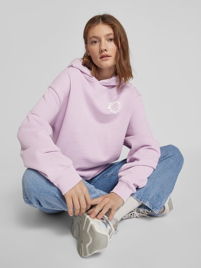 Hugo Blue Oversized Hoodie mit Statement-Print Hellrosa 3