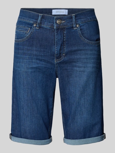 Angels Regular Fit Bermudas aus Denim mit Umschlag Dunkelblau 2