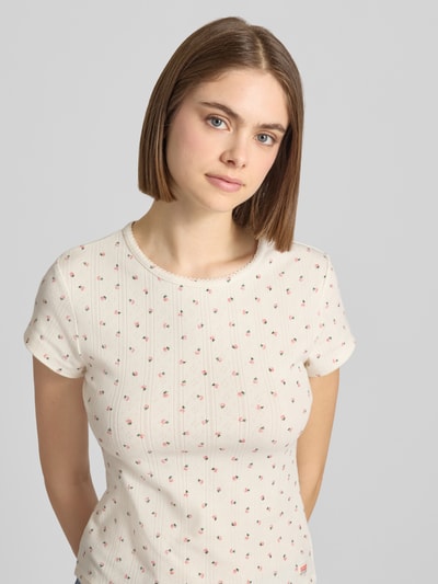 Levi's® regular fit T-shirt van katoenmix model 'DRY GOODS TEE' Ecru - 3