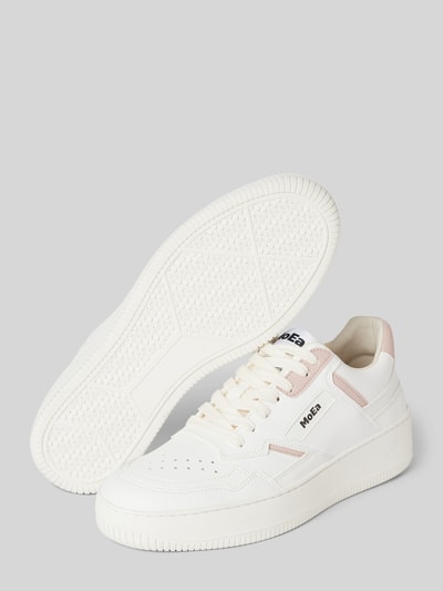 MoEa Sneaker mit Label-Details Weiss 4