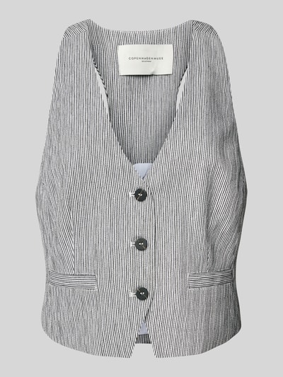 Copenhagen Muse Kamizelka z dekoltem w serek model ‘EMILY’ Czarny 2