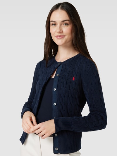 Polo Ralph Lauren Strickpullover mit Zopfmuster Marine 3