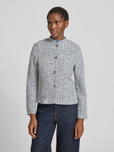 More & More Blazer in bouclé-look Marineblauw - 4