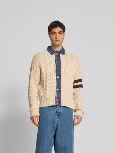 Dsquared2 Cardigan in Strick-Optik Offwhite 4