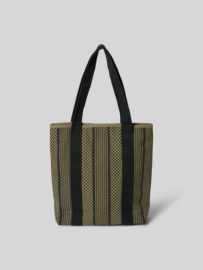 Lala Berlin Tote Bag aus reiner Baumwolle Oliv 4