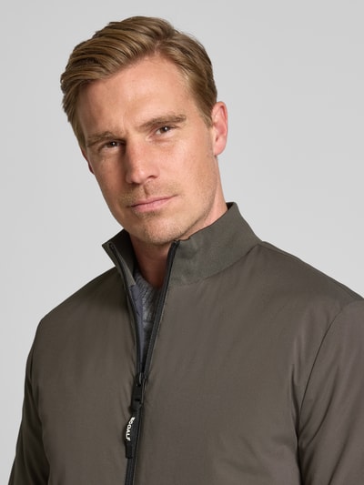 ECOALF Bluzon ze stójką i zamkiem błyskawicznym model ‘JAIME’ Jasnoszary 3