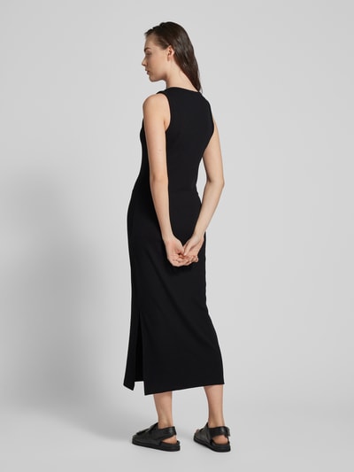 Object Długa sukienka z mieszanki lyocellu z efektem dzianiny model ‘JAMIE’ Czarny 5
