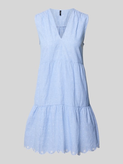 Vero Moda Loose Fit Freizeitkleid aus reiner Baumwolle Modell 'NIKA' Hellblau 2