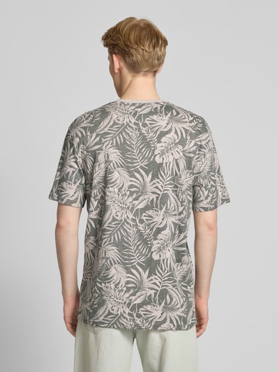 Only & Sons T-Shirt mit geripptem Rundhalsausschnitt Modell 'PERRY' Hellgrau 5