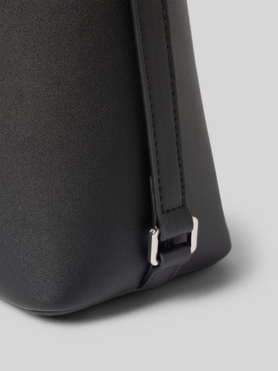 Mango Shoulder Bag in Leder-Optik Modell 'Keops' Black 2