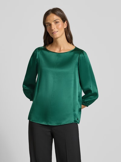 Marc Cain Regular fit zijden blouse met 3/4-mouwen Donkergroen - 4