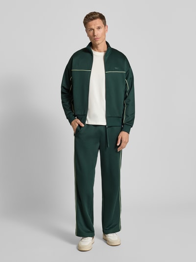 Lacoste Loose fit sweatjack met katoen Donkergroen - 1