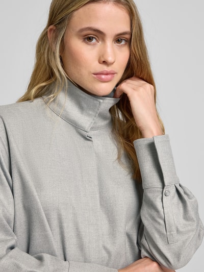 Style Icon Collection Bluse mit Stehkragen - curated by Anouk Yve Mittelgrau Melange 3