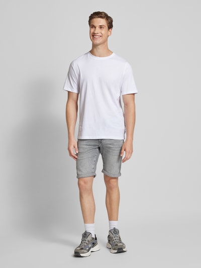 Only & Sons Slim Fit Jeansshorts im 5-Pocket-Design Modell 'PLY' Mittelgrau 1