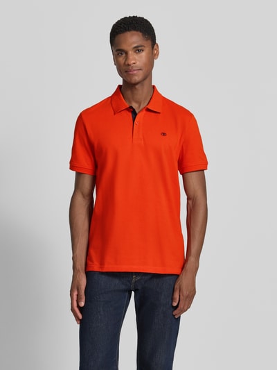 Tom Tailor Regular Fit Poloshirt aus reiner Baumwolle Orange 4