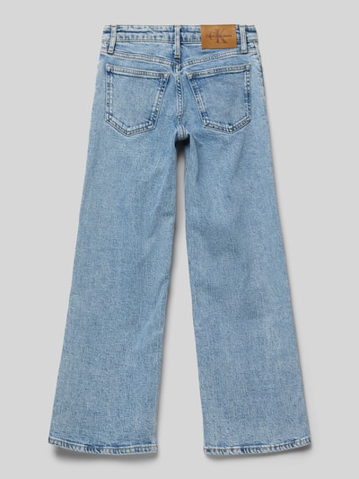 Calvin Klein Jeans Wide Leg Jeans mit Label-Detail Blau 3