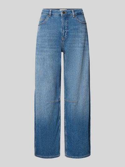 OPUS PANTS High Waist Barrel Jeans mit Teilungsnähten Jeansblau 1