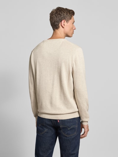 Fynch-Hatton Gebreide pullover met ronde hals Offwhite - 5